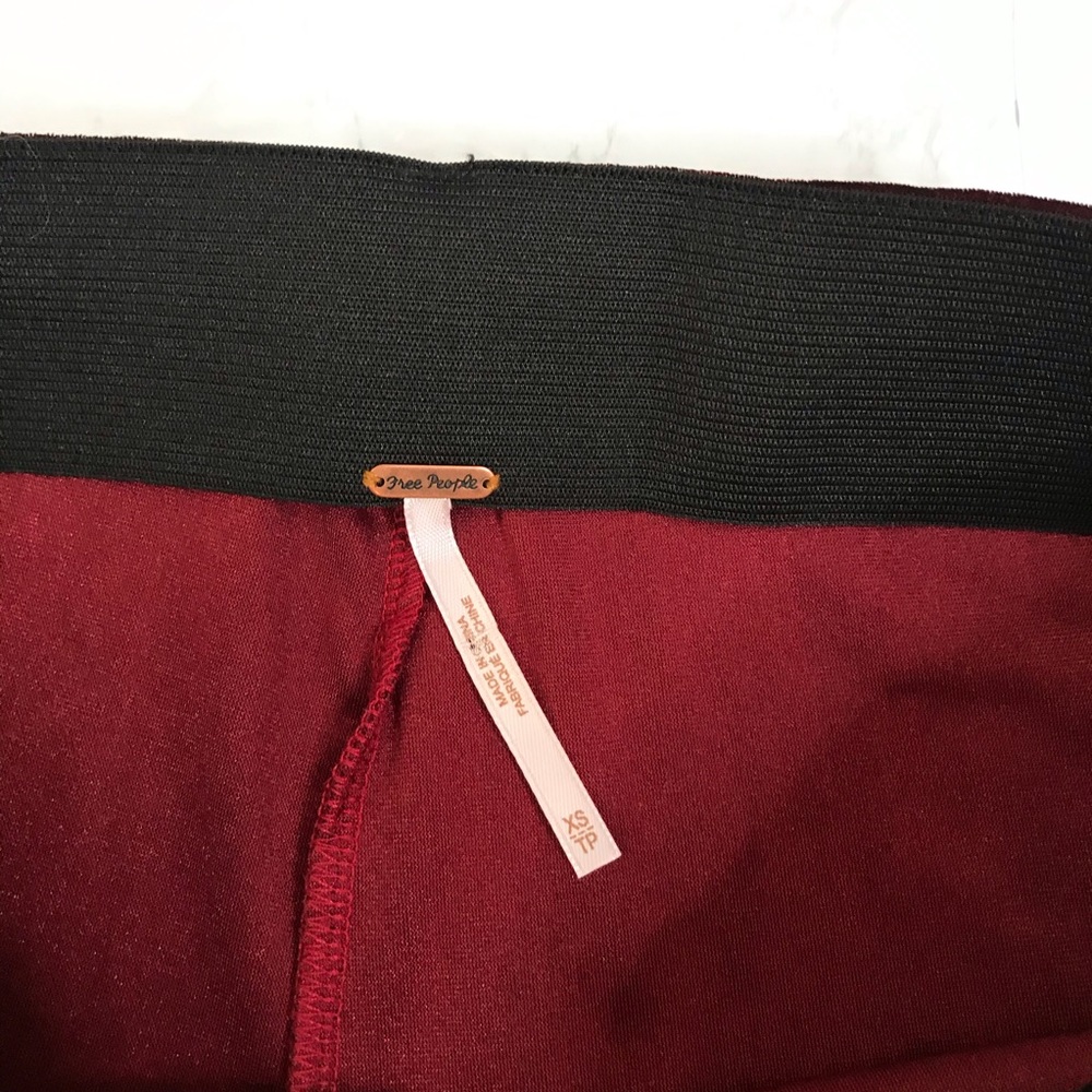 FREE PEOPLE Red Velvet Flares XS - Picture 2 of 4